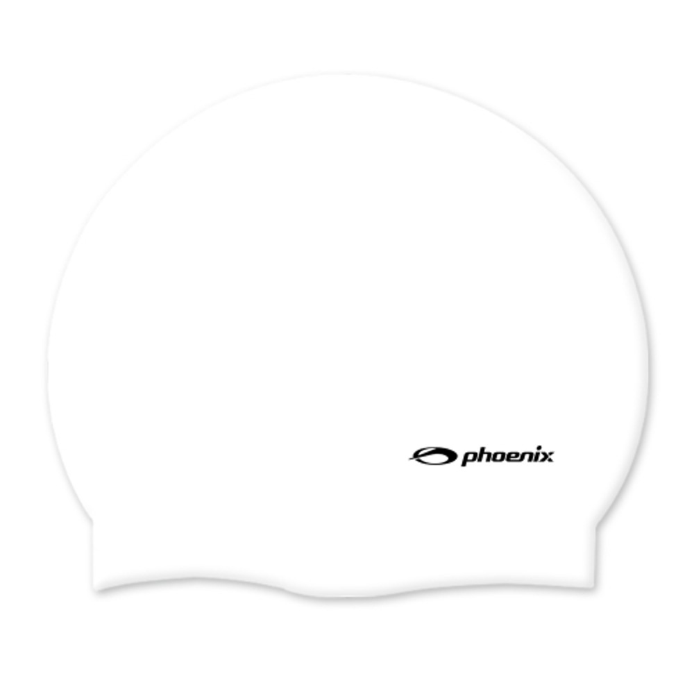 피닉스 실리콘 로고 수모(솔리드형) 화이트 [PSC-02] 수영모자 수영모 수영캡 수영용품 