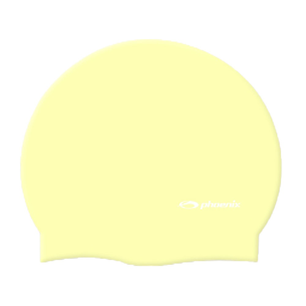 피닉스 실리콘 로고 수모(솔리드형) 레몬 [PSC-02] 수영모자 수영모 수영캡 수영용품 