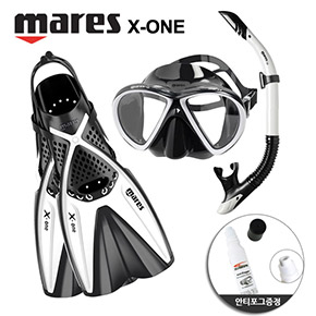 마레스 X-ONE 엑스원 마레아세트(스노클+마스크+오리발)(안티포그증정)