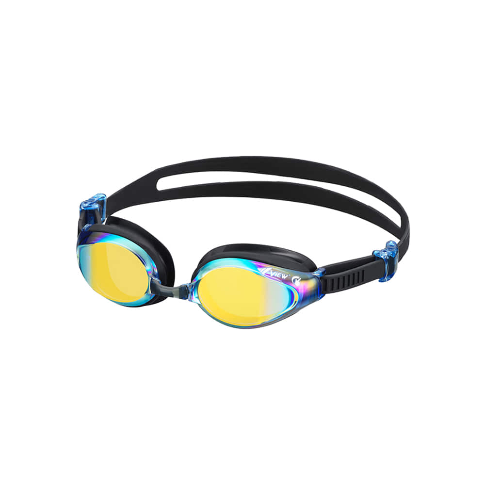 뷰 미러 렌즈 수경 BLGO  [V2120ASM] VIEW 일반용 물안경 수영용품