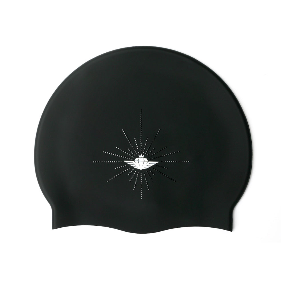 제이커스 글로리퀸 실리콘 수모 블랙 [JF1SBK026C] 수영모자 수영캡 수영용품
