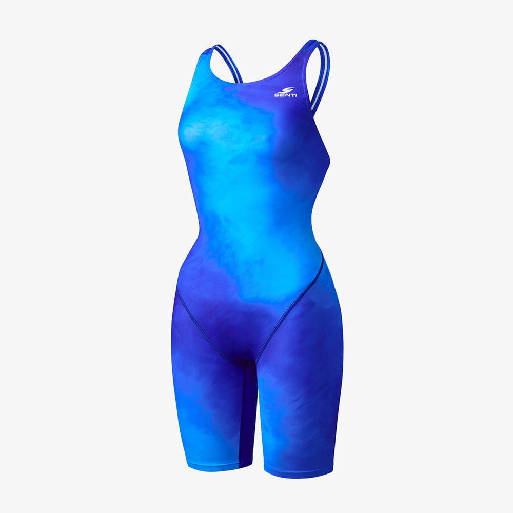 센티 여성 수영복 유니버스 선수용 5부 블루 [WSDT-23102] 여자 성인수영복 반전신수영복