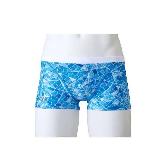 미즈노 남자 수영복 탄탄이 사각 블루 [N2MBA577_27] 성인 남성 실내수영 강습용 