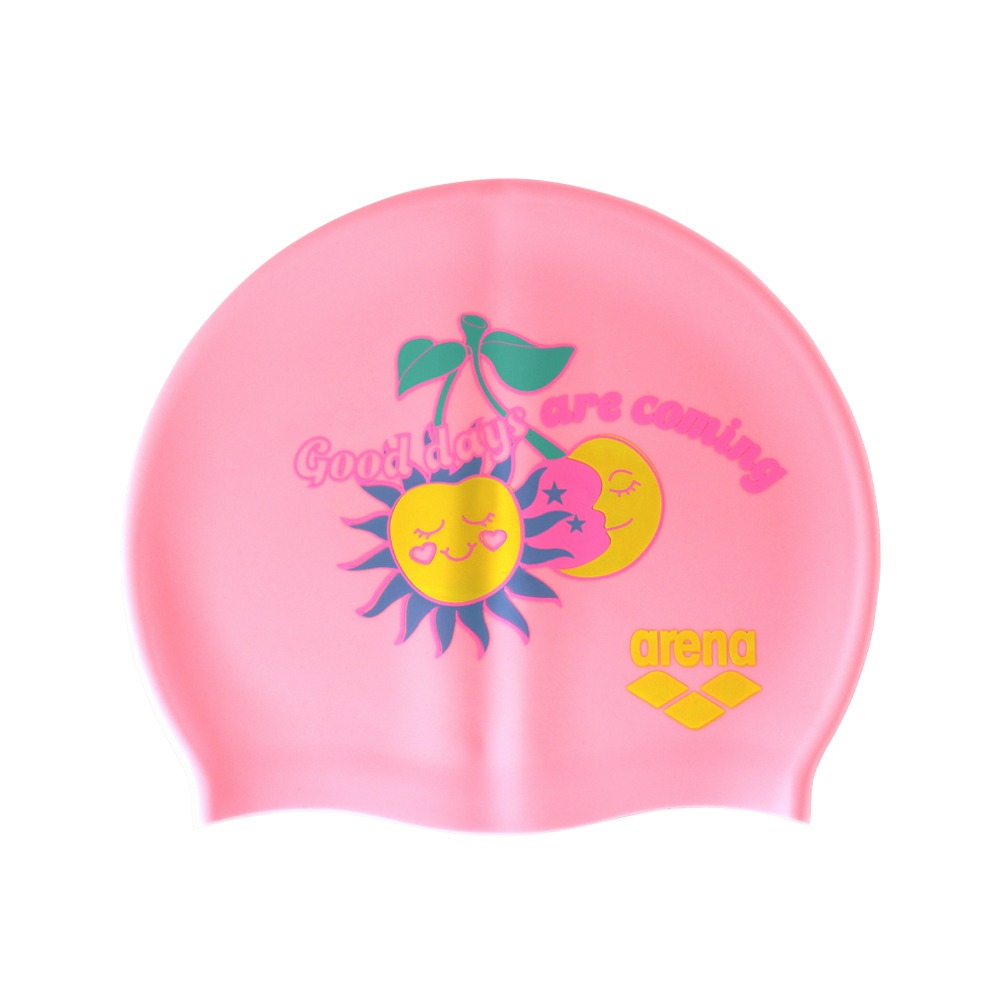 아레나 수영모자 체리캔디 실리콘 수모 핑크 [A4AC1AC13] 수영캡 수영용품